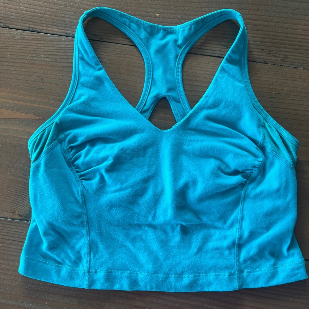 lululemon athletica Teal Blue Racerback Sports Bra